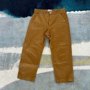 Everlane The Straight Leg Crop Golden Brown (14)